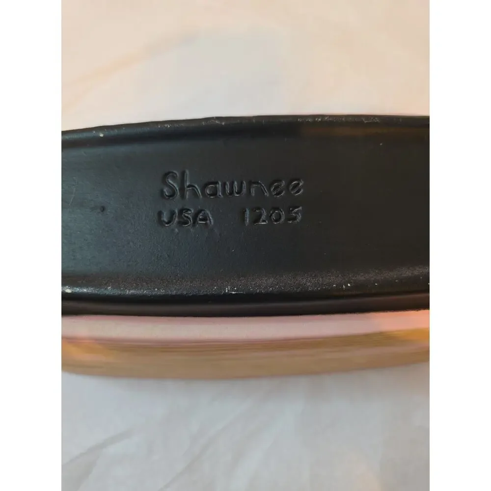 Vintage Shawnee Pink & Black Rectangle Planter USA 1205 Mid-Century Modern Pot